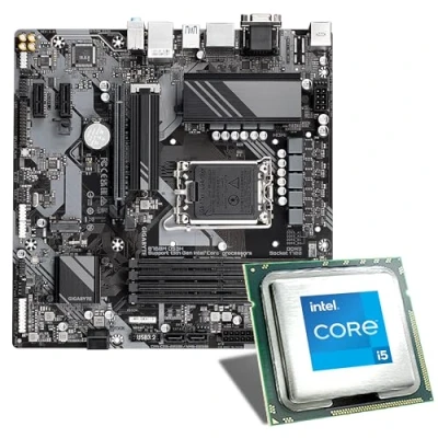 Abbildung von Mainboard Bundle Intel Core i5 14400, 6X 2500 MHz, Gigabyte B760M DS3H DDR5, 2X M.2 Port, PCIe 4.0 x16, USB 3.2 Gen2 Tuning Kit CSL PC Aufrüstkit