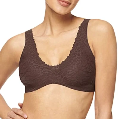 Abbildung von Sloggi FEEL Bralette Bustier, Damen, Größe: Small, Ebony brown