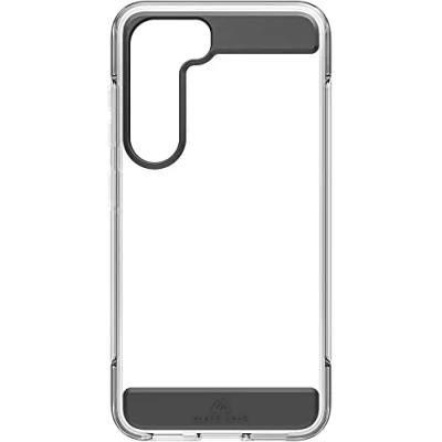 Abbildung von Black Rock Hülle Air Robust Case Passend für Samsung Galaxy S23 5G I Handyhülle, Transparent, Durchsichtig, Dünn, Cover, Stoßfest (Schwarz)