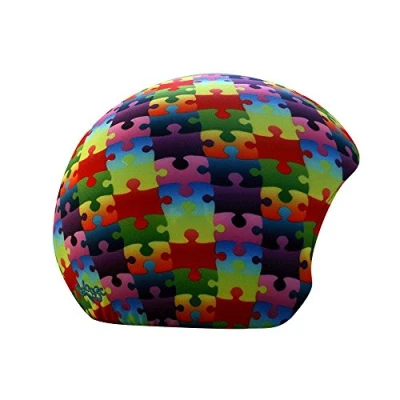 Abbildung von COOLCASC Multisport Helm Cover Farbe Puzzle Print