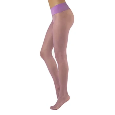 Abbildung von Calzitaly Seamless 15 DEN Strumpfhose, Damen, Größe: XXL, Lilac