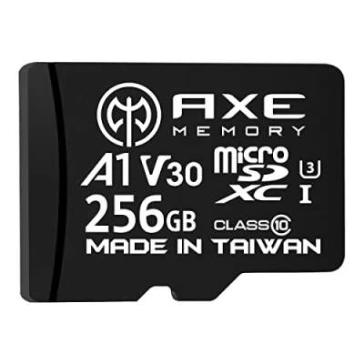 Abbildung von AXE 256GB MicroSDXC Speicherkarte + SD Adapter mit A1 App Performance, V30 UHS I U3 4K