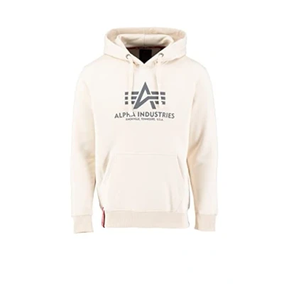 Abbildung von Alpha Industries Hoody Kapuzenpullover, Herren, Größe: XS, Stream white