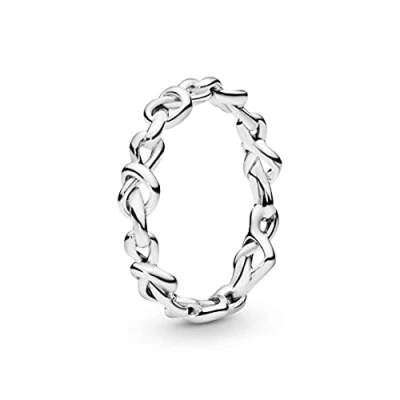 Abbildung von Pandora Knotted Hearts Ring, Damen, Größe: 52, Sterling silver
