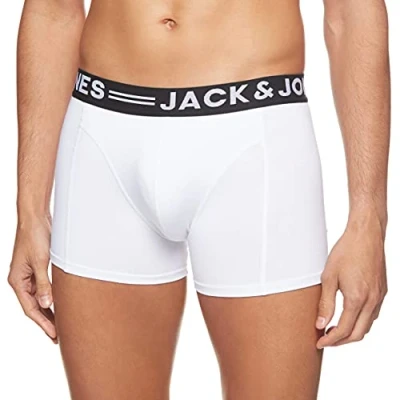 Abbildung von Jack &amp; Jones Trunks Sense Unterhose Panties, Herren, Größe: Small, Weiß