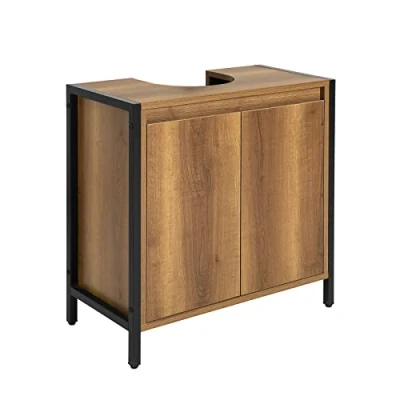 Abbildung von SoBuy BZR63 PF Waschbeckenunterschrank Badschrank Waschtisch Unterschrank Badmöbel Vintage BHT ca: 60x60x30cm