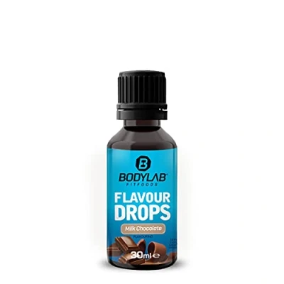 Abbildung von Bodylab24 Flavour Drops 30ml Vollmilchschokolade, Kalorienfreie, Zuckerfreie &amp; Fettfreie Aroma Tropfen, Flavdrops zum Süßen von Lebensmitteln, Geschmackstropfen ohne Künstliche Farbstoffe