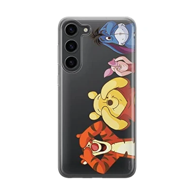 Abbildung von ERT Group Handyhülle für Samsung S23 Original und offiziell Lizenziertes Disney Muster Winnie The Pooh &amp; Friends 036 optimal an die Form des Handy angepasst, teilweise transparent