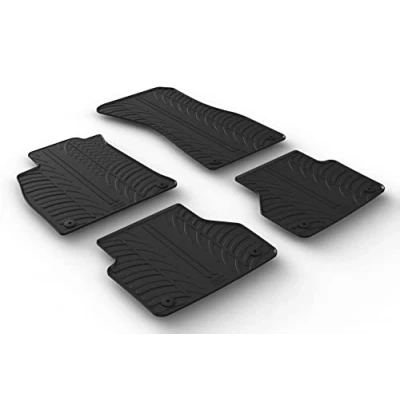 Abbildung von Gledring 0704 Fußmattensatz Gummi vorne und hinten 4 schwarz 750mm 550mm AUDI: A6 C8 Avant, Limousine