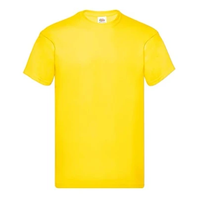 Abbildung von Fruit of the Loom Herren Original T. T Shirt (5er Pack), Farbe:gelb, Größe:L