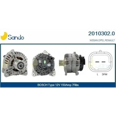 Abbildung von CASCO CAL10302AS Lichtmaschine 12V 150A RENAULT: TRAFIC 2 Kasten, Bus, MASTER OPEL: Vivaro A Kastenwagen, Combi