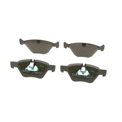 Abbildung von BOSCH 0 986 494 001 Bremsbelagsatz Low Metallic mit Kolbenclip, Anti Quietsch Blech MERCEDES BENZ: CLK Coupe, Cabrio, E Klasse T modell