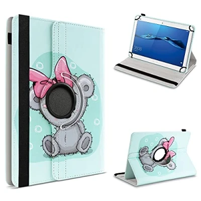Abbildung von UC Express Tablet Schutzhülle kompatibel mit Huawei MediaPad M3 Lite 10 Allen 10.1 Zoll Geräten 360 Grad Hülle für Tablets ultradünne Tablettasche Case, Farbe:Motiv 13