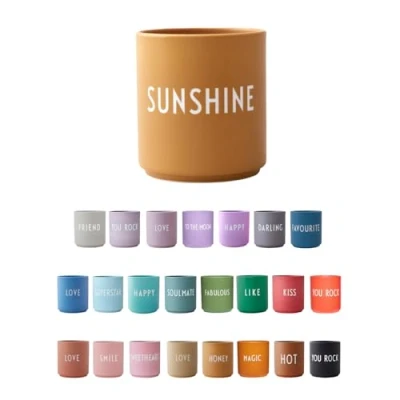 Abbildung von Design Letters Kaffeebecher SUNSHINE Valentinstag Kaffeetasse Geschenk für ihn sie Lieblingsbecher Tasse mit Spruch Geschenke Frauen männer Dekorative Porzellan