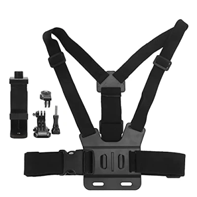 Abbildung von Toothbace wasserdichte Brusthalterung, Action Kamera Verstellbarer Brustgurt, Kompatibel mit Kameras, Performance Chest Mount, Brustgurthalter