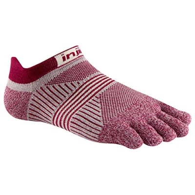 Abbildung von Injinji Run 2.0 Lightweight No Show Womens / Cherry MEDIUM/LARGE (UK 7 10)