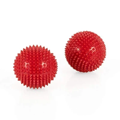 Abbildung von Magnet Akupunktur Akupressur Massage Kugeln 2er Set Ø ca. 55mm rot