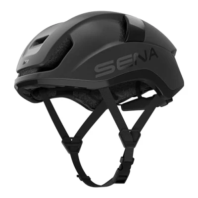 Abbildung von Sena S1 Smarter Rennradhelm mit Mesh Intercom (Mattschwarz, M)