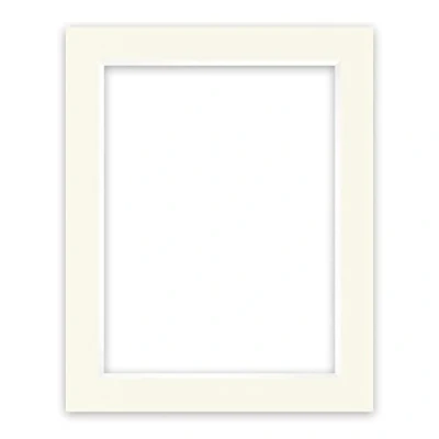 Abbildung von nielsen Conservation Passepartout Karton 1,5 mm Außenformat 40x50 cm für Bildformat 30x40 Elfenbeinweiß (Creme weiß) Glatte Oberfläche