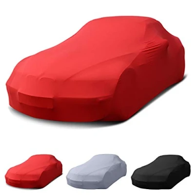 Abbildung von Autoplane Kompatibel mit Porsche Stretch Soft Cover Indoor Autoabdeckung Auto Car Abdeckplane Schmutzabweisend Autogarage Staubdicht extrem Atmungsaktiv Autodecke (Rot)