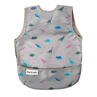 Abbildung von Tiny Twinkle Bibs Mess Proof Baby Bib Waterproof Feeding Weaning for Toddlers 0 24months Machine Washable and Adjustable Side Closure Travel Eating with Deep Storage Pocket