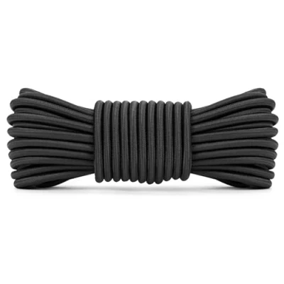 Abbildung von Abma Cord Gummiseil Expanderseil 5mm 10M Gummischnur UV Beständig Planenseil 100% Dehnung Spannseil für Plane, Anhängerplane, Sonnensegel, Zelte, Banner Schwarz