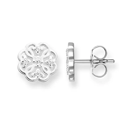 Abbildung von Thomas Sabo Damen Ohrringe Ohrstecker Zirkonia weiß 925 Sterling Silber H1881 051 14