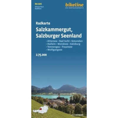 Abbildung von Radkarte Salzkammergut Salzburger Seenland (RK A05): Attersee Bad Ischl Gmunden Hallein Mondsee Salzburg Tennengau Traunsee ... GPS tauglich mit UTM Netz (Bikeline Radkarte)