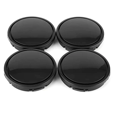 Abbildung von RhinoTuning 4 Stück Radnabenkappen für Nabendeckel OD 56 mm ID 53 mm, Schwarz Radnabenabdeckung Geeignet LE Sedan Golf 18&quot; Rad, 1J0 601 171, 1JD 171 Felgendeckel
