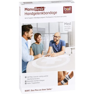 Abbildung von Bort Manubasic Bandage links small silber