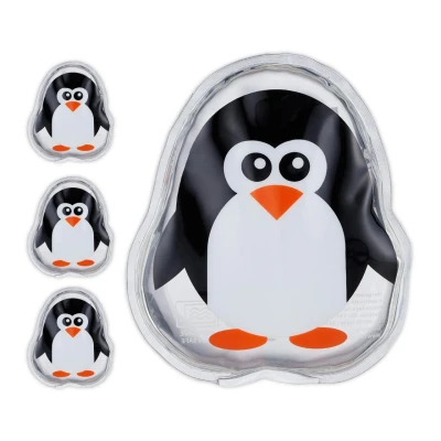 Abbildung von relaxdays Kühlpad Kühlpads Kinder 4er Set, Pinguin