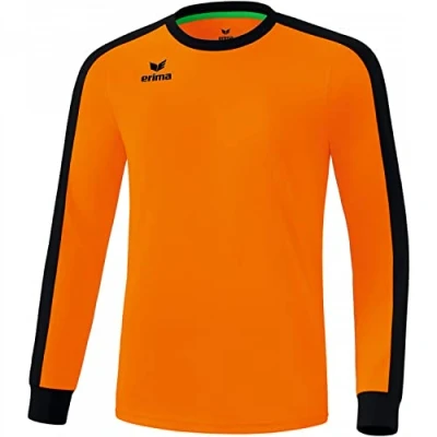 Abbildung von Erima Herren Retro Star Trikot Langarm, New Orange/Schwarz, L EU