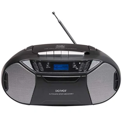 Abbildung von Boombox Denver TDC 250 mit DAB+ / FM Radio Kassettenspieler CD Player AUX Eingang 2143192