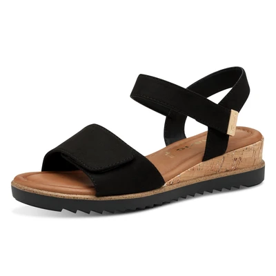 Abbildung von Tamaris Keilsandalette, Damen, Größe: 38, Black Schuhe