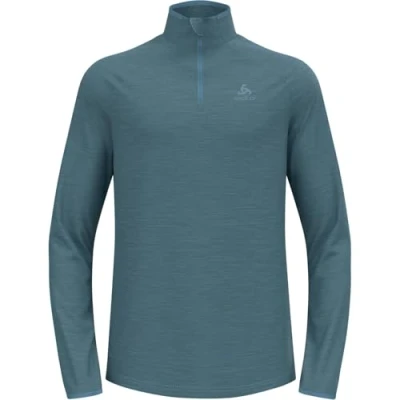 Abbildung von ODLO Essential Thermal Langarmshirt, Herren, Größe: 50/52, Provincial blue melange
