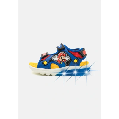 Abbildung von Geox Light UP Nintendo Super Mario Ciberdron Riemensandalette für Kinder, Größe: 36, Royal/red Schuhe