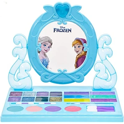 Abbildung von Disney Frozen Kinderschminke Set mit eingebautem Licht und Musik Mädchen Schminkkoffer Geburtstagsgeschenk für Kinder ab 3 Jahren von Townley Girl