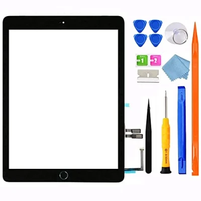 Abbildung von JPUNG Digitizer für iPad 6 Display 9.7 Inch 2018, Only 6.Generation Touchscreen Bildschirm A1893 A1954, +Home Button, Videoanleitung, Ersatzbildschirm Komplettes Werkzeug