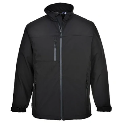 Abbildung von Portwest Softshell Jacke (3 lagig), Farbe: Schwarz, Größe: S, TK50BKRS