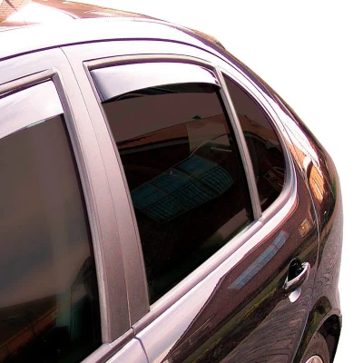 Abbildung von Windabweiser Master Schwarz (Hinten) kompatibel mit Seat Leon 5F 5 türer 2012 2020