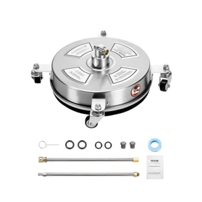 Abbildung von VEVOR 325mm Hochdruckreiniger Oberflächenreiniger 4000PSI 2 verlängerte Stäbe