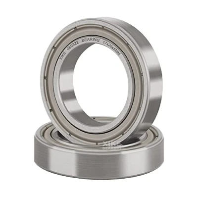 Abbildung von XiKe 2 Stück 6803ZZ Kugellager 17x26x5mm Vorgeschmiert und Metall Doppeldichtung, 6803 2Z Rillenkugellager aus Chromstahl.