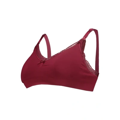 Abbildung von Cache Coeur MILK Maternity Nursing Seamless BRA Tshirt BH, Damen, Größe: Small, Burgundy
