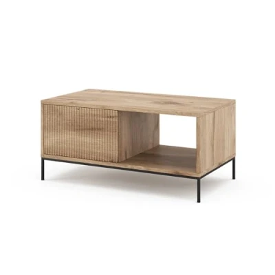 Abbildung von Vicco Couchtisch Eliza, Viking Oak, 90 x 45 cm mit einer Schublade