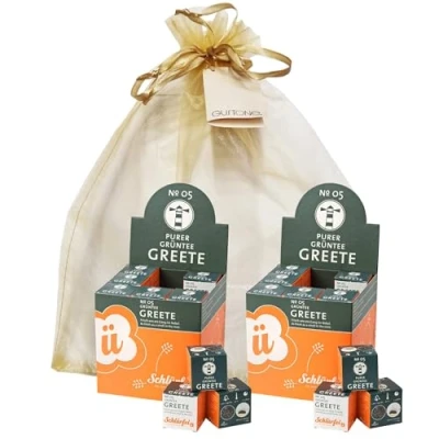 Abbildung von GUSTONE. Tee Geschenkset Schlürf Bio Grüntee „Greete“ 2 x 27 Pyramiden Teebeutel