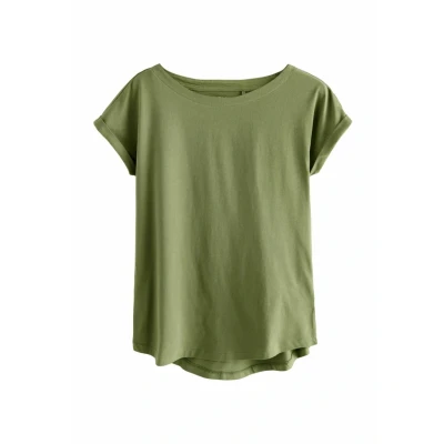 Abbildung von Next Regular FIT Round NECK Tshirt basic, Damen, Größe: Small, Olive green