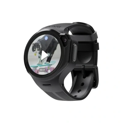 Abbildung von Elari KidPhone 4GR M 4G Kinder Smartwatch Telefon GPS Tracker für Jungen und Mädchen, KidGram Messenger mit sicherem Inhalt, 2 Wege Audio Videoanrufe, SOS Taste, Kamera (Schwarz_4GRM)