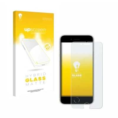 Abbildung von upscreen Entspiegelungs Schutzglas für Apple iPhone SE 3 2022 Schutzfolie Matt, Glas Folie [mattierend, 9H Panzerschutz, Anti Fingerprint]