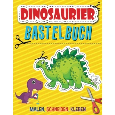 Abbildung von Dinosaurier Bastelbuch: Schneiden lernen ab 3 Jahre mit dem Ausschneidebuch für Kinder I Dino Vorschule Übungsheft Scherenführerschein