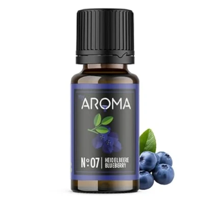 Abbildung von myAROMA Flavour Drops, Heidelbeere 10ml, Natürlich Liquid Aroma ohne Künstliche Farbstoffe, Vegan Zuckerfreie Schokodrops, Kalorienfrei Lebensmittelaroma zum Backen, Essen und Trinken, No. 07